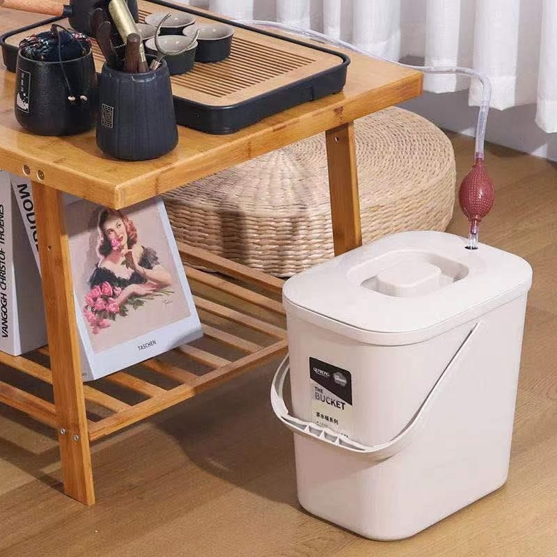 Coș pătrat pentru resturi de ceai, capacitate mare, cu separator de zaț și filtru pentru ceremonia Gongfu
