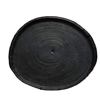 Suport pentru ceainic din lemn de camfor carbonizat, tavă pentru ceai uscat, bază, recuzită fotografică, stil japonez retro wabi-sabi