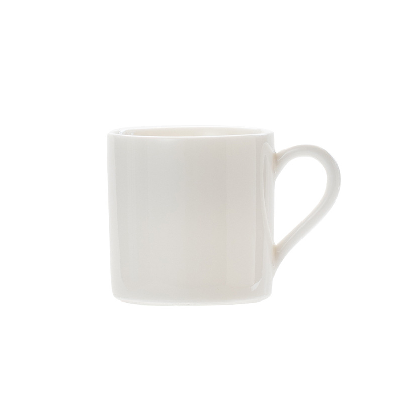 Cească de ceai din porțelan alb cu mâner, set de ceai Kung Fu din ceramică, protecție anti-arzire, mică cană de apă, pentru casă și birou