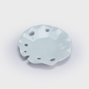 Suport ceramic pentru ceai cu frunză de lotus, bază izolatoare pentru ceașcă, accesoriu pentru ceremonia Kung Fu ceaiului