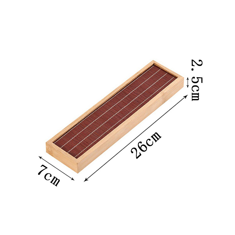 Tavă de ceai din bambus, lucrată manual, cu suport pentru cești și farfurioare, tavă de depozitare, design minimalist pentru casă