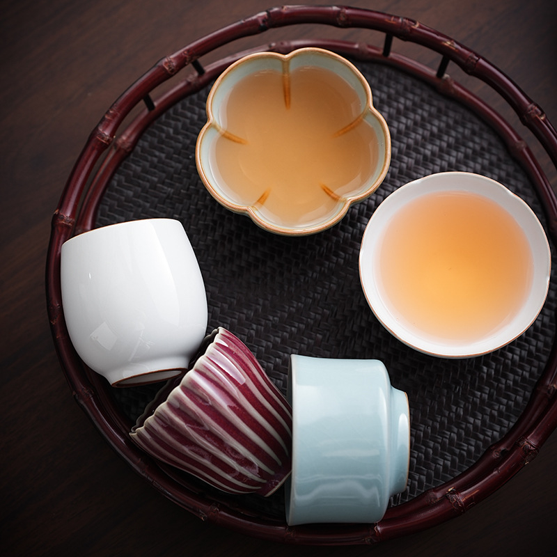 Set de ceai din ceramică, cinci cuptoare ceramice celebre – ceașcă principală, ceașcă individuală pentru degustare, cutie cadou pentru clienți