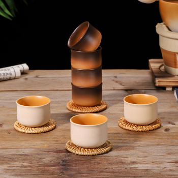 Set Gongfu de ceai din ceramică de piatră: ceainic, cești de ceai, ceașcă aromată, ceașă a maestrului și bol de ceai