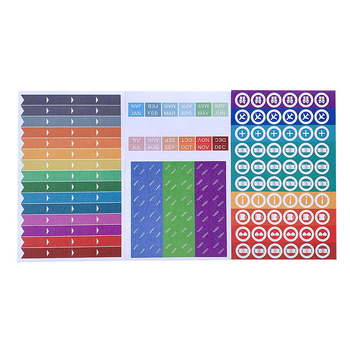 Nucleu înlocuibil pentru carnet A6 cu foi, accesorii pentru sistemul de bugetare a numerarului, etichete în engleză