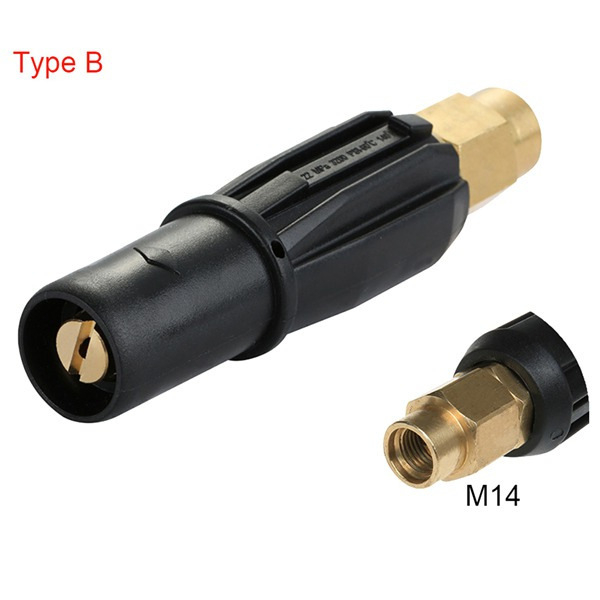 Pistol de apă cu presiune înaltă, duză rotativă în formă de lotus, conectare rapidă de 1/4", nucleu ceramic, duză din cupru și oțel inoxidabil, 7 culori