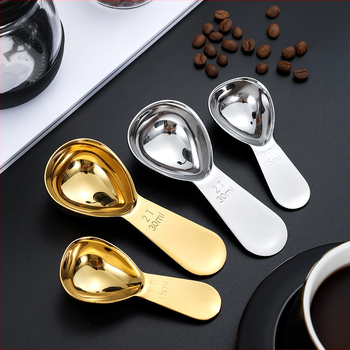 Lingură de măsurare pentru lapte praf din oțel inoxidabil 304, mâner adânc, 15/30 ml, pentru ceai și cafea