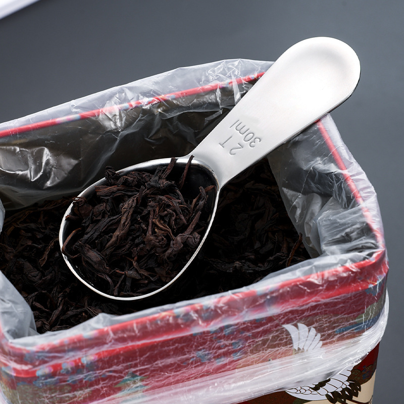 Lingură de măsurare pentru lapte praf din oțel inoxidabil 304, mâner adânc, 15/30 ml, pentru ceai și cafea