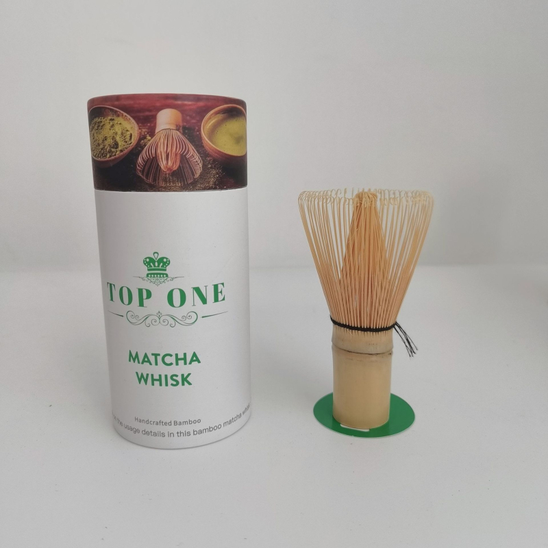 Set de unelte pentru matcha: perie de ceai din bambus, perie pentru matcha, lingură de ceai, bețișor pentru ceai, ambalaj alb cu gravură, stil japonez.