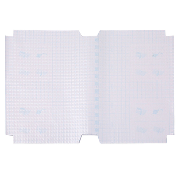 Set complet de huse autoadezive transparente cu aspect mat, rezistente la apă, pentru ciclul primar și gimnazial; dimensiuni: mare 35x47 cm, mediu 30x43 cm, mic 25x34 cm