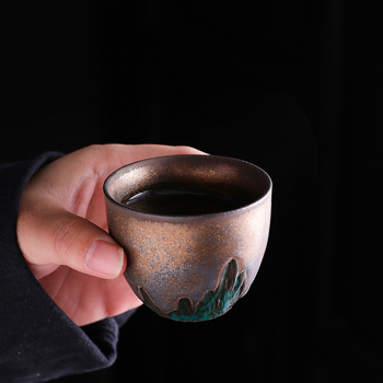 Ceainic în stil japonez Yuanshan și ceașcă Gongdao, set Kung Fu de ceai din ceramică, lucrat manual, pentru uz casnic