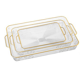 Tavă din plastic în stil nordic, pentru ceai și apă, farfurie dreptunghiulară pentru fructe