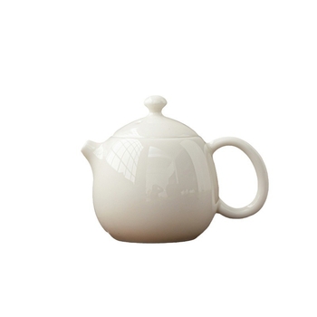 Haolan ceainic din porțelan alb, cu filtru – set Kung Fu pentru ceai, ceainic ceramic pentru uz casnic, stil chinezesc retro creativ
