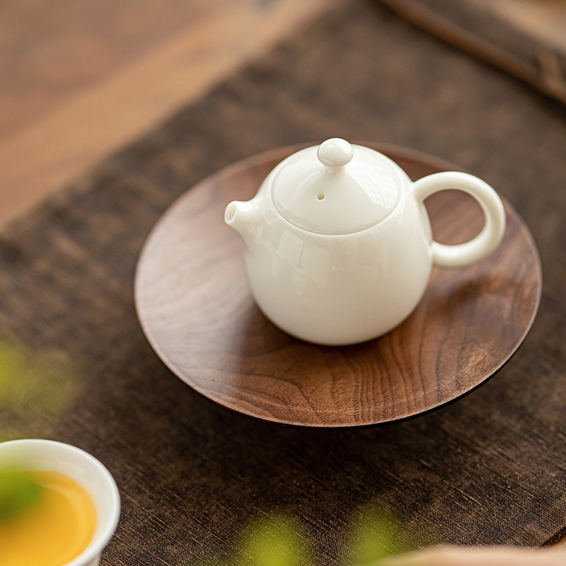 Haolan ceainic din porțelan alb, cu filtru – set Kung Fu pentru ceai, ceainic ceramic pentru uz casnic, stil chinezesc retro creativ