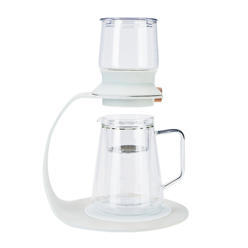 Mașină semi-automat de preparat ceai, set Gongfu modern din sticlă, pentru birou – cadou