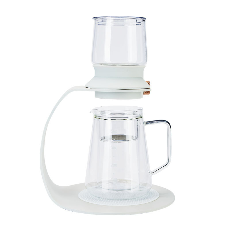 Mașină semi-automat de preparat ceai, set Gongfu modern din sticlă, pentru birou – cadou