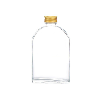 Prozirna staklena boca za liker, prazna; pogodna za liker, sokove i mliječni čaj; kapaciteti 100 ml, 200 ml, 250 ml, 350 ml i 500 ml.