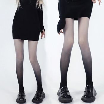 Šarene gradientne čarape-pantyhose, Y2K stil, boje slatkiša, tanke, vizualno produžuju noge