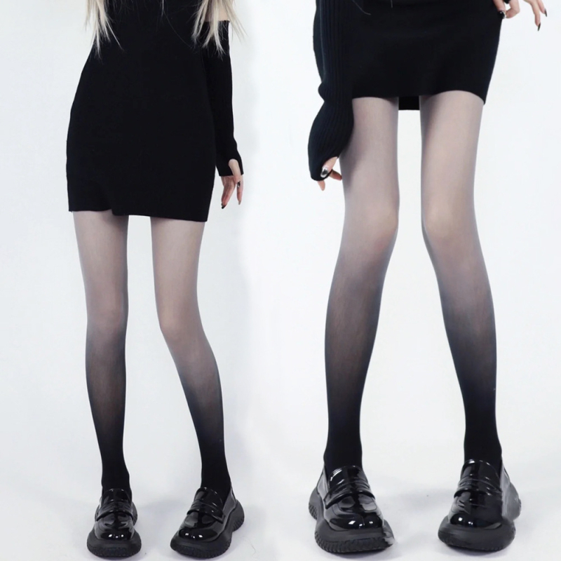 Šarene gradientne čarape-pantyhose, Y2K stil, boje slatkiša, tanke, vizualno produžuju noge