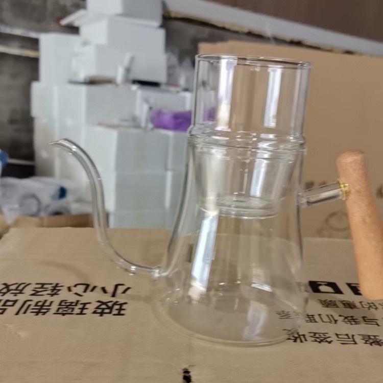 Ceainic din sticlă cu infuzor și filtru, ceainic pentru ceai cu flori, set pentru preparare manuală a ceaiului