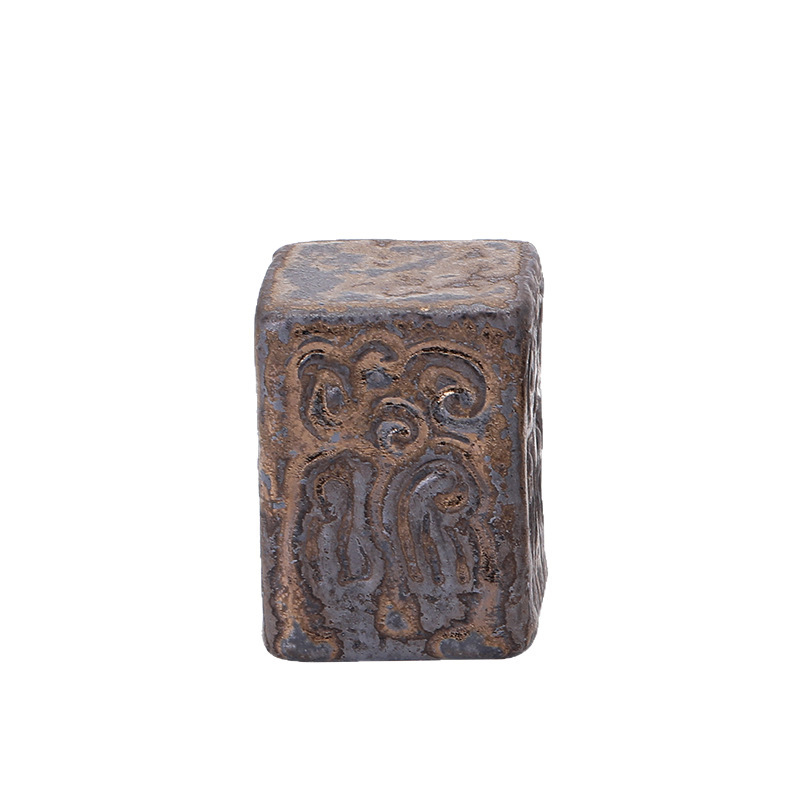 Suport mare pentru capac de ceainic din lut purpur, suport metalic pentru capac și bol ceramic antic cu capac — accesorii pentru ceremonia ceaiului