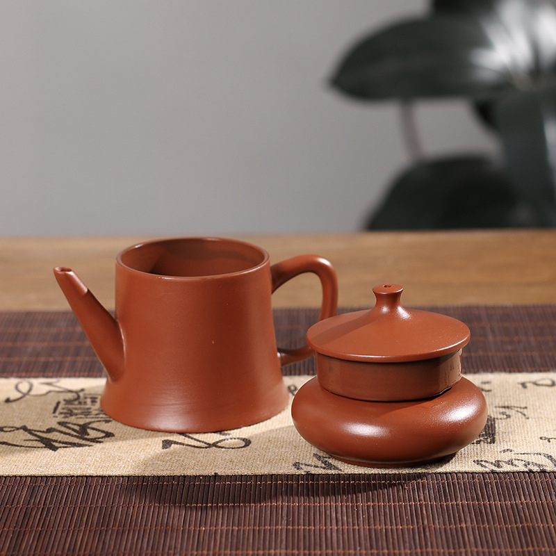 Set suport pentru capac de ceai din lut purpuriu, lucrat manual, accesorii Kung Fu Tea și animale de ceai