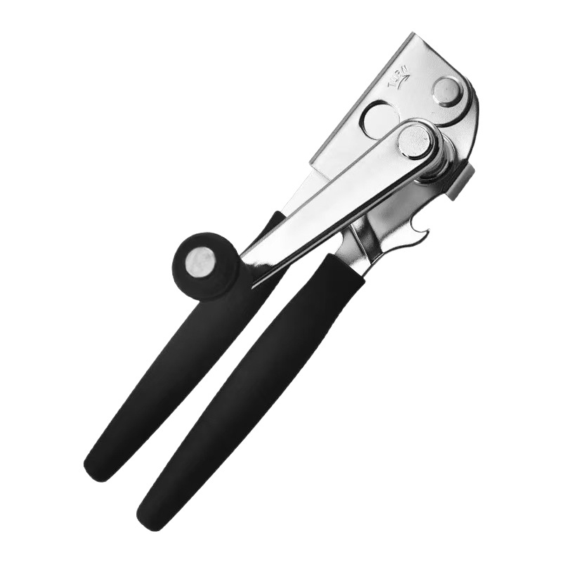 Deschizător manual pentru conserve și sticle, rotire la 360°, din oțel inoxidabil, mâner unic, deschidere laterală, multifuncțional