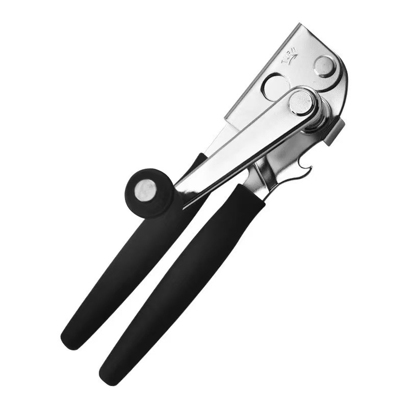 Deschizător manual pentru conserve și sticle, rotire la 360°, din oțel inoxidabil, mâner unic, deschidere laterală, multifuncțional