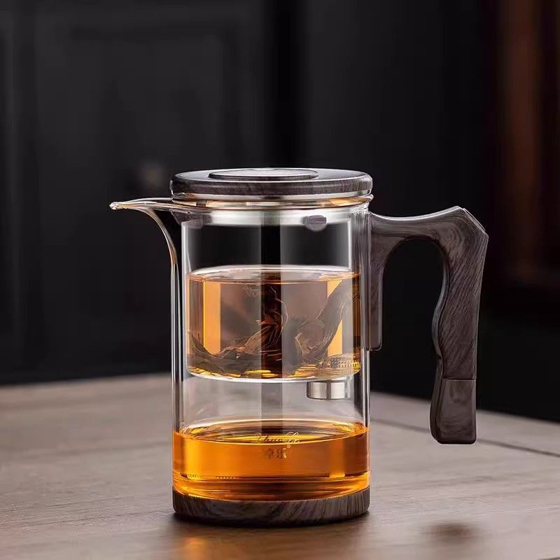 Ceașcă magnetică fără tijă pentru birou — sticlă borosilikat rezistentă la căldură, 550 ml