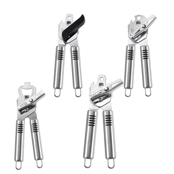 Deschizător pentru conserve și sticle din oțel inoxidabil – manual, robust, 3 în 1