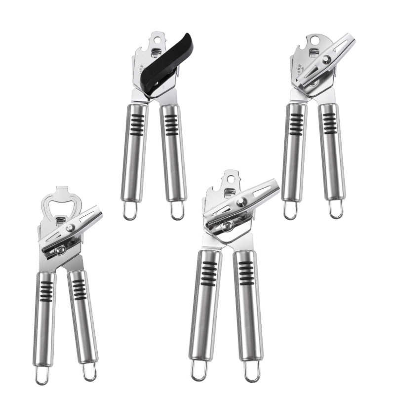 Deschizător pentru conserve și sticle din oțel inoxidabil – manual, robust, 3 în 1