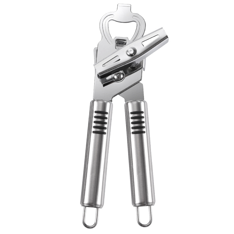 Deschizător pentru conserve și sticle din oțel inoxidabil – manual, robust, 3 în 1