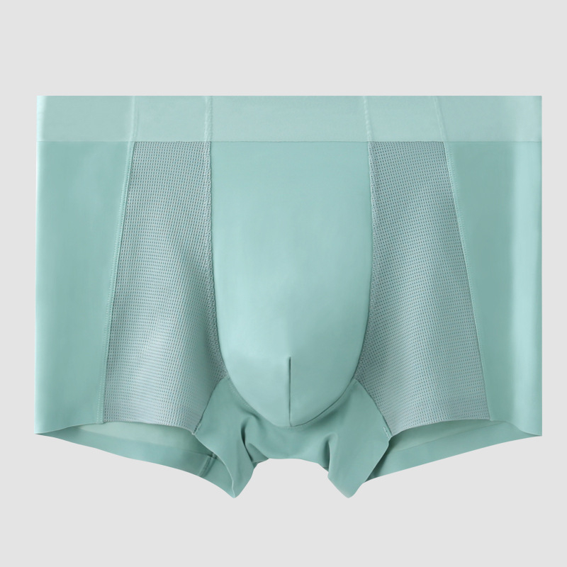 Muške bokserice Ice Silk, prozračne, tanke, mrežaste, bezšivne, jednobojne, ljeto