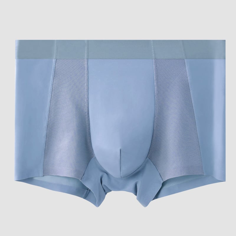 Muške bokserice Ice Silk, prozračne, tanke, mrežaste, bezšivne, jednobojne, ljeto
