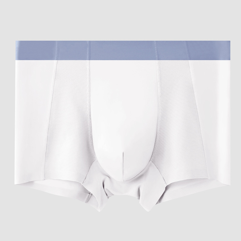 Muške bokserice Ice Silk, prozračne, tanke, mrežaste, bezšivne, jednobojne, ljeto