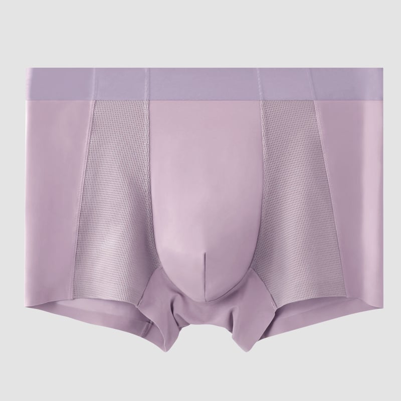 Muške bokserice Ice Silk, prozračne, tanke, mrežaste, bezšivne, jednobojne, ljeto