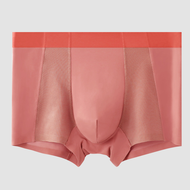 Muške bokserice Ice Silk, prozračne, tanke, mrežaste, bezšivne, jednobojne, ljeto