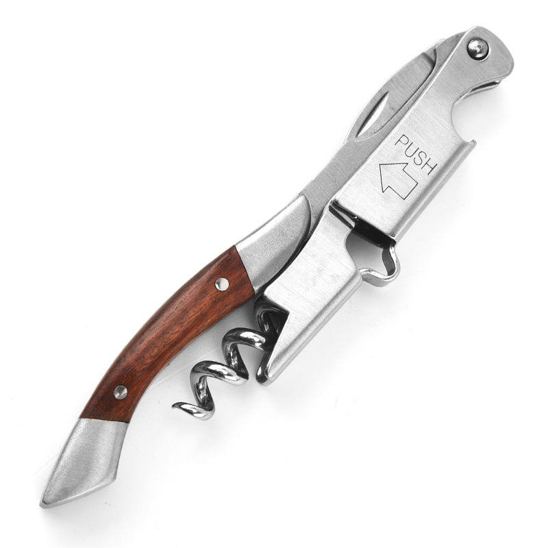 Deschizător de sticle din oțel inoxidabil, pentru vin și bere, gadget de bucătărie