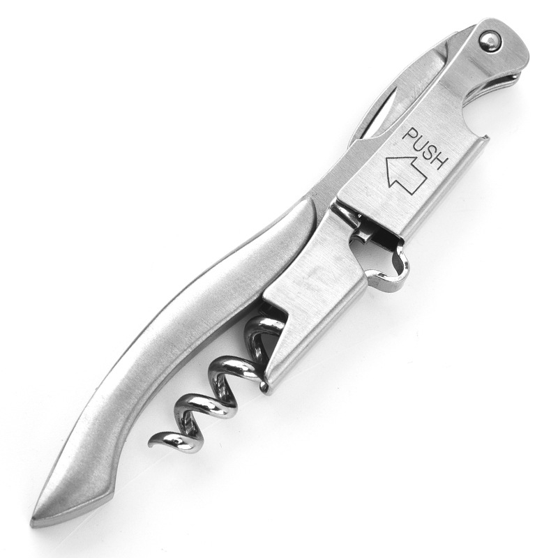 Deschizător de sticle din oțel inoxidabil, pentru vin și bere, gadget de bucătărie