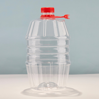 500 ml διαφανές PET σφραγιζόμενο μπουκάλι με καπάκι για ποτά, τετράγωνο παχύ πλαστικό μπουκάλι