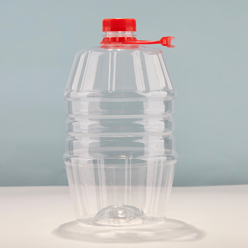 500 ml διαφανές PET σφραγιζόμενο μπουκάλι με καπάκι για ποτά, τετράγωνο παχύ πλαστικό μπουκάλι