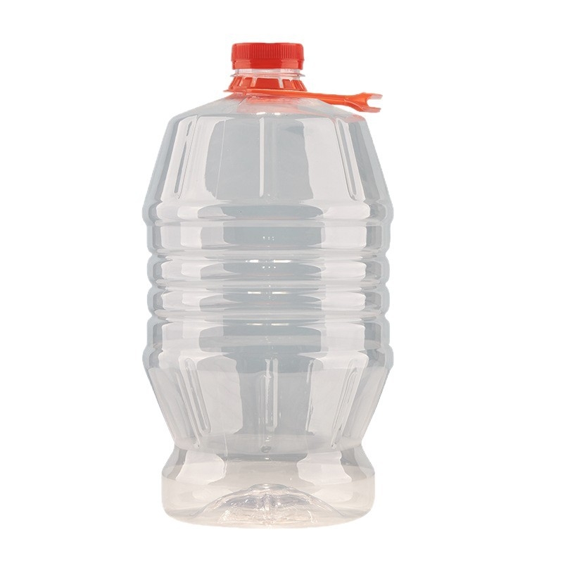 500 ml διαφανές PET σφραγιζόμενο μπουκάλι με καπάκι για ποτά, τετράγωνο παχύ πλαστικό μπουκάλι
