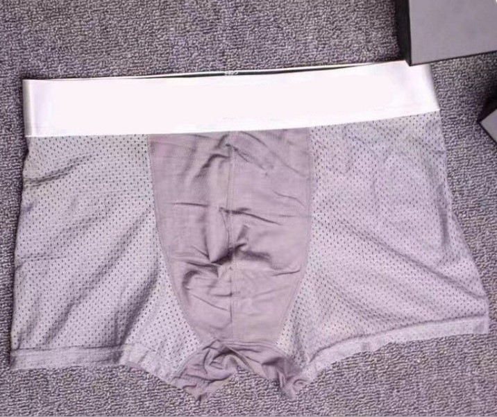 Muške bokserice od ledenog svile, prozračna mrežasta tkanina