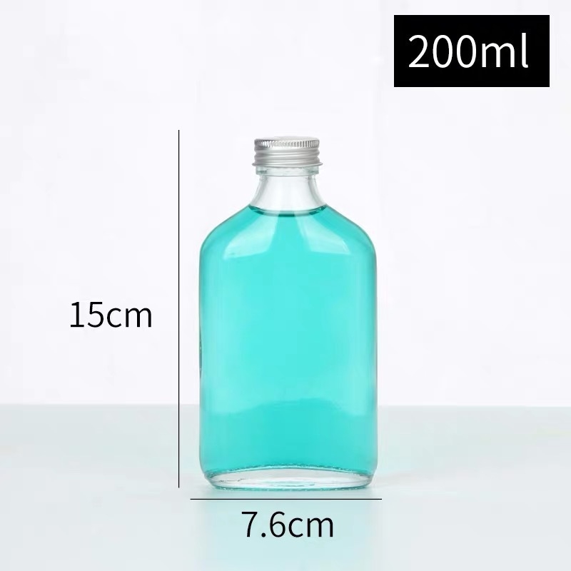 100 ml plosnata staklena boca; 250 ml boca za mliječni čaj; boca za kavu; boca za sok; prazna staklena boca s mogućnošću otiska logotipa