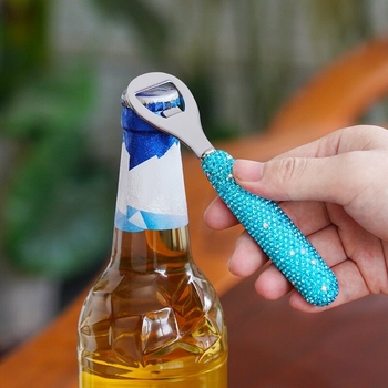 Deschizător de sticle pentru bere din oțel inoxidabil, cu diamante, stil nordic INS, lux