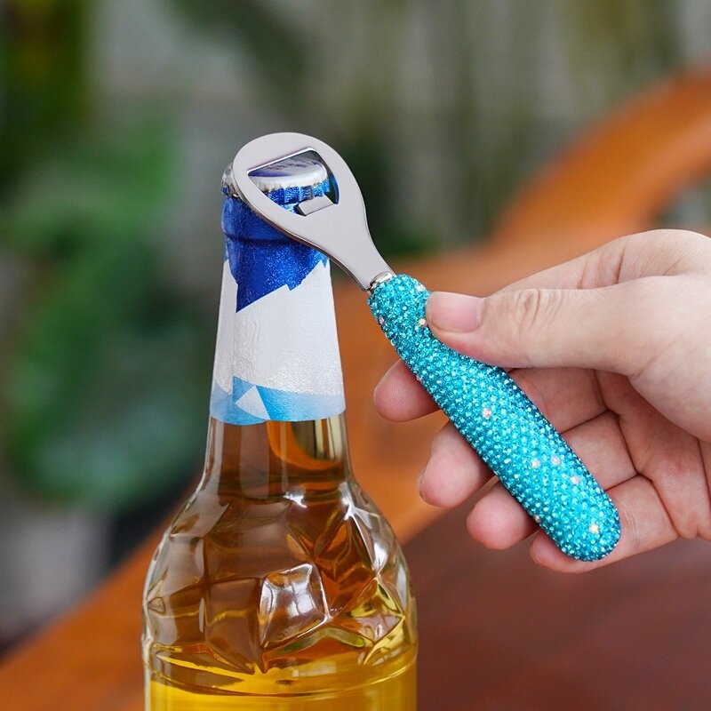 Deschizător de sticle pentru bere din oțel inoxidabil, cu diamante, stil nordic INS, lux