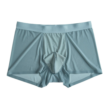 5XL besprijekorne muške bokserice za ljeto, Ice Silk tkanina, prozirni mrežasti dizajn, ultra tanke, dišuće