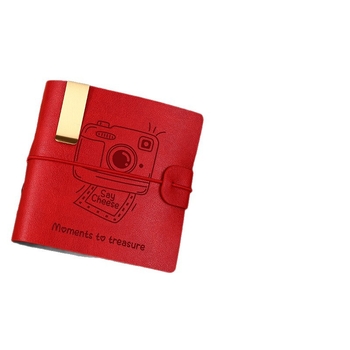 Album retro cu pagini detașabile, capacitate mare pentru fotografii Polaroid, album DIY pentru carduri de călătorie de 3 inci