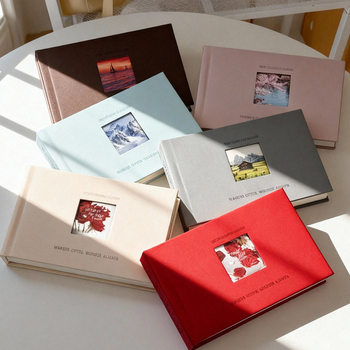 Album foto Polaroid cu compartimente pentru carduri și pagini inserabile, un album de amintiri elegant