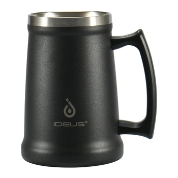 IDUES pahar de bere din oțel inoxidabil 304, 700 ml, cu mâner, stil nordic