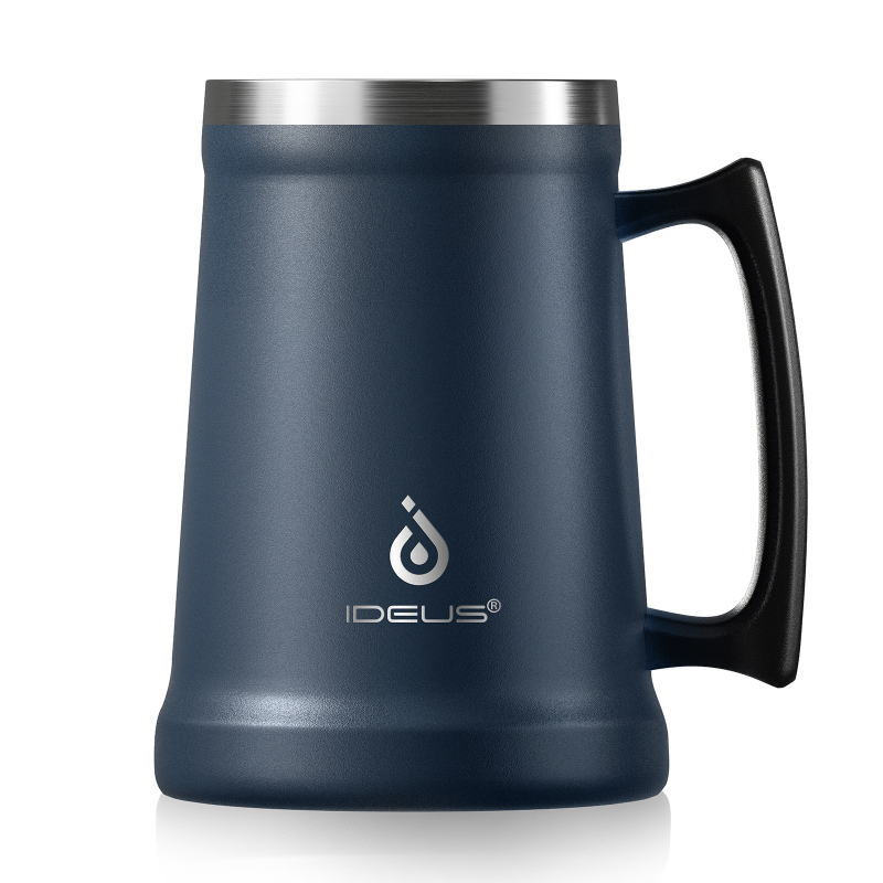 IDUES pahar de bere din oțel inoxidabil 304, 700 ml, cu mâner, stil nordic